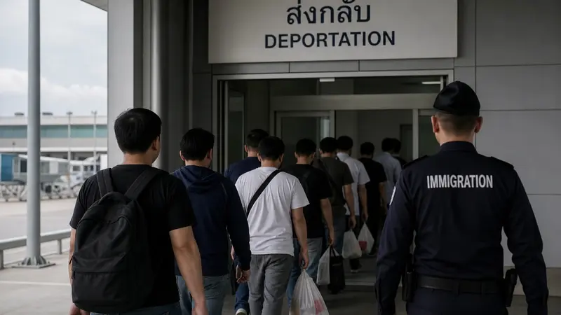 Penangkapan dan Pemulangan 41 Pekerja Thailand oleh Laos dalam Kasus Perjudian Ilegal